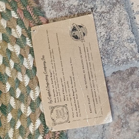 Braided Oval Jute Rug BNWT - Picture 5 of 5